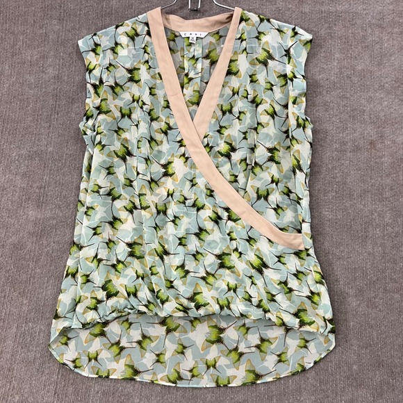 CAbi Tops - Cabi Style 234 Sleeveless Blouse Top Medium M Green Hummingbird Print